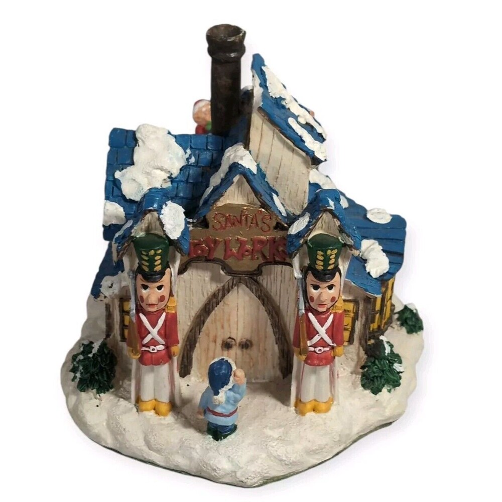 Vintage 1995 Santa's Town at the North Pole " Toy Works" - Read